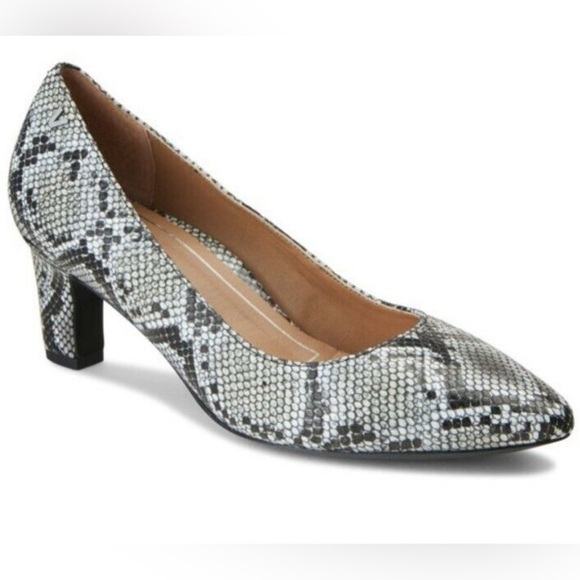 Vionic Madison Mia Natural Gray Snake Print Size 8 - Picture 1 of 8